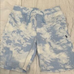 Polo by Ralph Lauren Blue and White Athletic Shorts